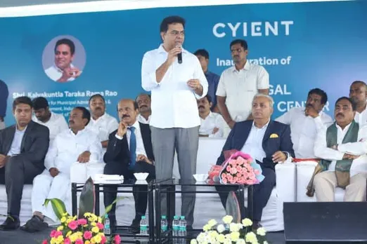 Telangana's IT Minister K T Rama Rao inaugurates Cyient's Development Center & Tech Mahindra's new delivery center at Warangal