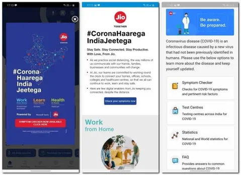 For self-diagnosis on Coronavirus, MyJioApp has a do-it-at-home tool that is super easy