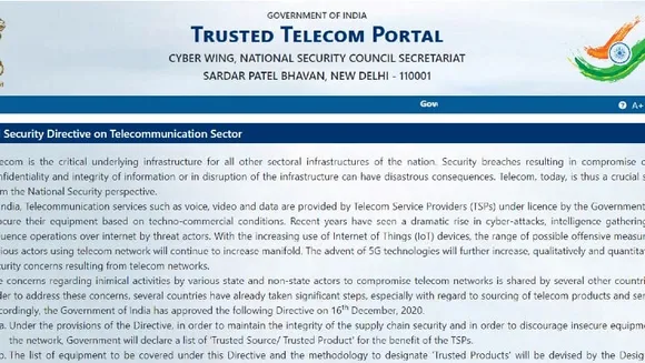 Indian Government Launches Trusted Telecom Portal