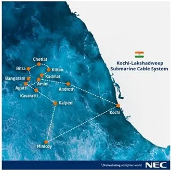 NEC completes submarine cable system for BSNL connecting Kochi and the Lakshadweep Islands