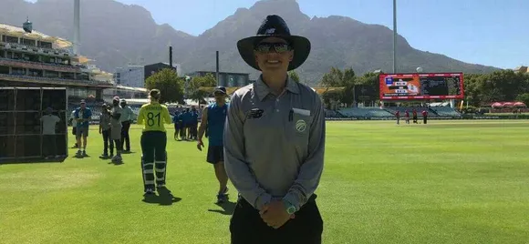 Lauren Agenbag - the first woman to officiate in a men's first class match in South Africa