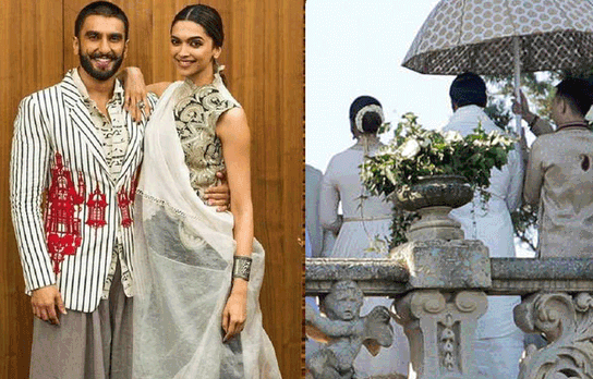 कड़ी सिक्योरिटी के बावजूद लीक हुआ शादी का वीडियो, शेरवानी में नज़र आए रणवीर, दीपिका ने छिपाया चेहरा