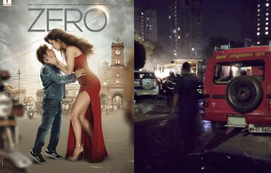 मुंबई में फिल्म ‘ज़ीरो’ के सेट पर लगी आग, शाहरुख खान भी थे मौजूद