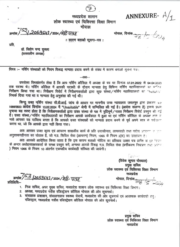 nursing-college-recognition-scam-jabalpur-high-court-ruling