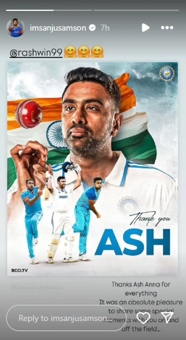 Sanju Samson, R Ashwin