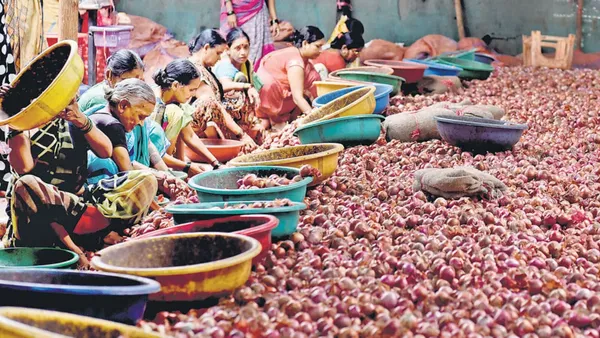 women nashik onion farming