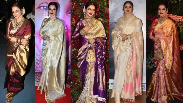 rekha in kanjeevaram saree.png