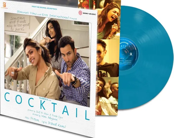 Cocktail - 19802834051 - Cover Book Fold - Blue Coloured - New Released  Hindi LP Vinyl - New Gramophone House