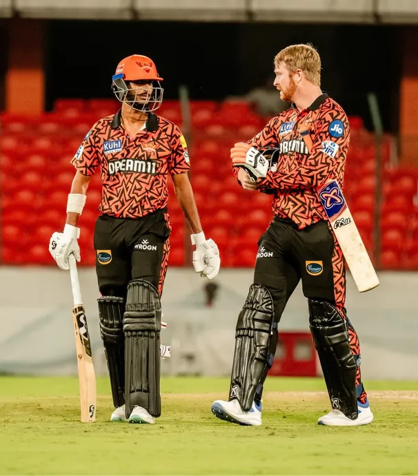 Heinrich Klaasen and Shahbaz in training ahead of the SRH vs MI clash 