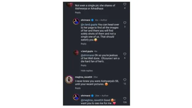 srimaaa rai comments