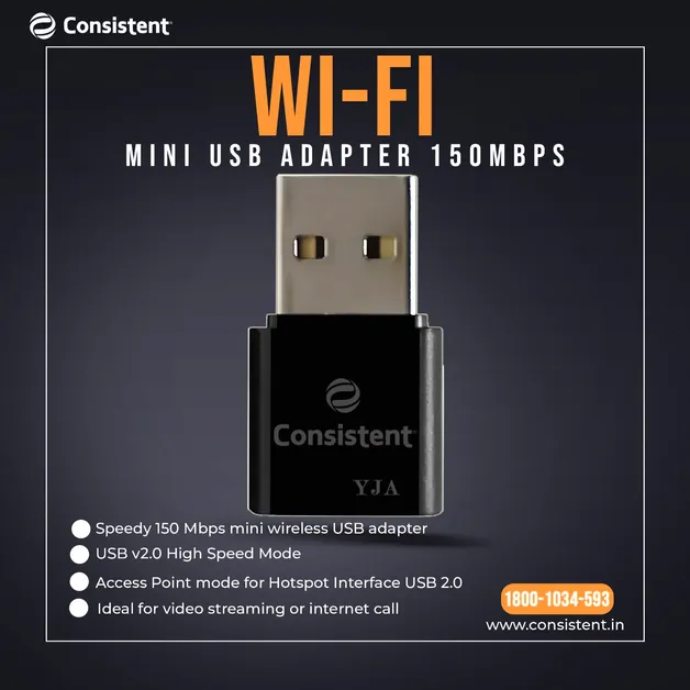 Consistent Infosystems New Wifi USB Adapter 