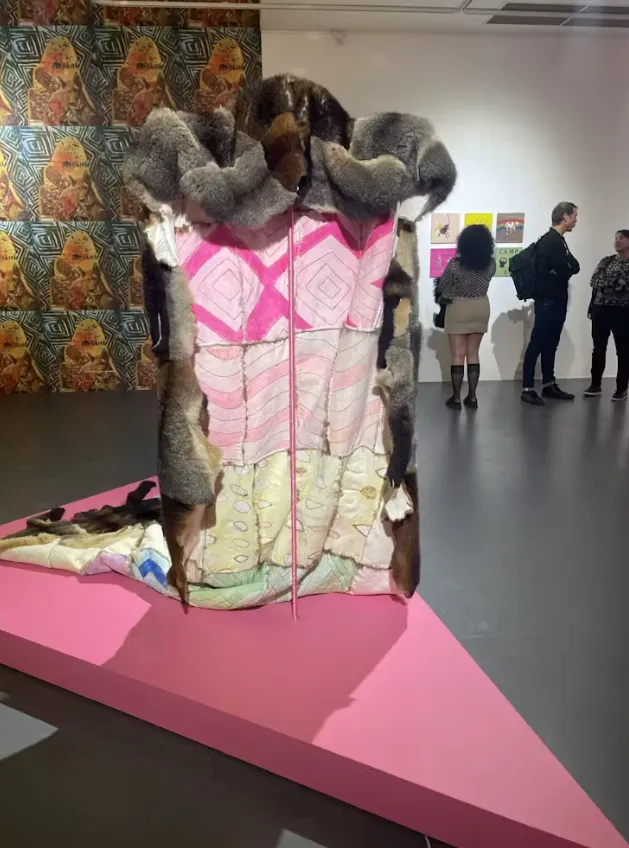 Peter Waples-Crowe, Ngarigo Queen – Cloak of queer visibility (2018). Treena Clark