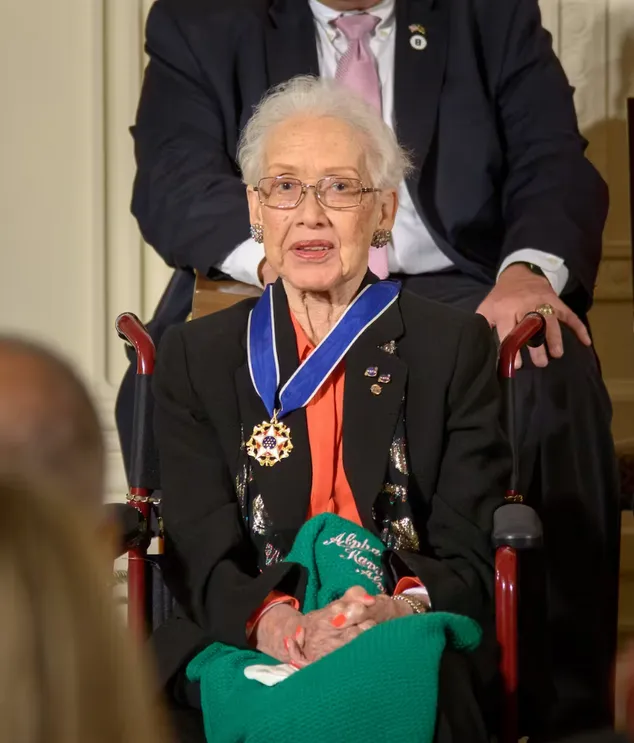 Former NASA mathematician Katherine Johnson was awarded the Presidential Medal of Freedom in 2015. NASA/Bill Ingalls