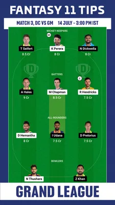 DS vs GM Dream11 