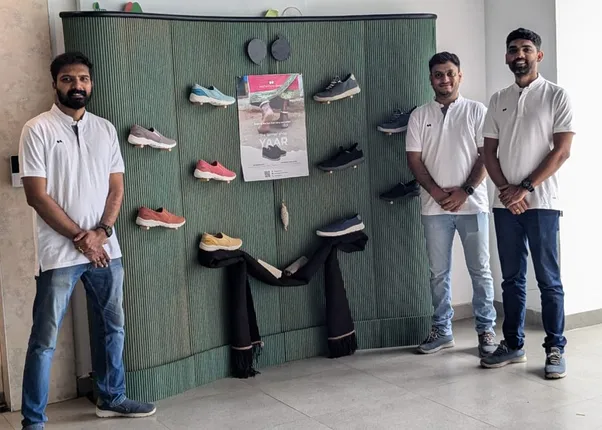 Business with a heart NID trio makes affordable eco friendly footwear for farmers and chic shoes for urbanites
