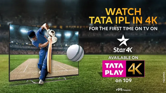 Tata Play and Disney Star launch 4K TV viewing experience for IPL 2024