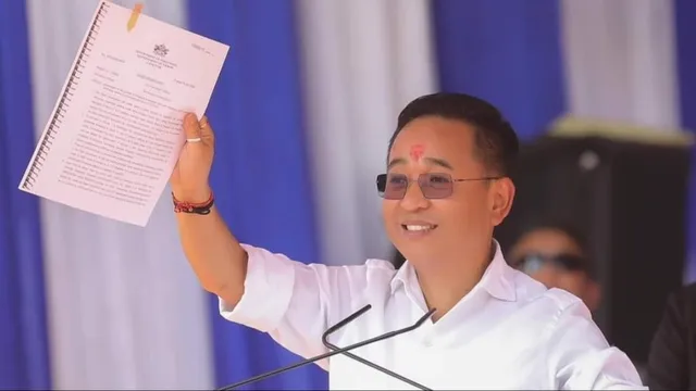 Sikkim CM hands over regularisation orders to 22,746 temporary workers