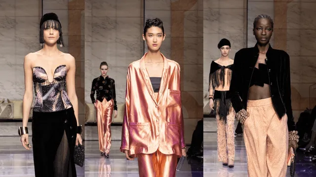 Giorgio Armani s Midnight Garden A Bold Departure at Milan