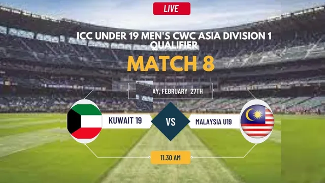 Future Stars Clash Kuwait Under 19 vs Malaysia Under 19 at the