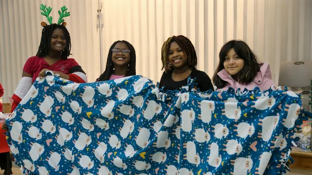 Warm Hearts in Hobart Fifth Graders Weave Comfort for Project Linus