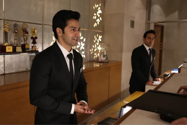 Varun Dhawan runs errands at a five-star hotel in Delhi