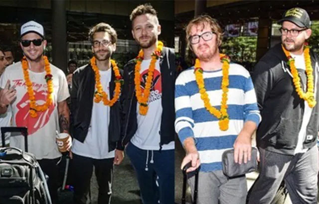 WATCH : AMERICAN BAND ONEREPUBLIC GETS WARM WELCOME IN INDIA