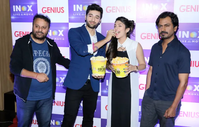 Utkarsh Sharma, Nawazuddin Siddiqui and Ishita Chauhan spotted in R city mall during 'Genius' promotion