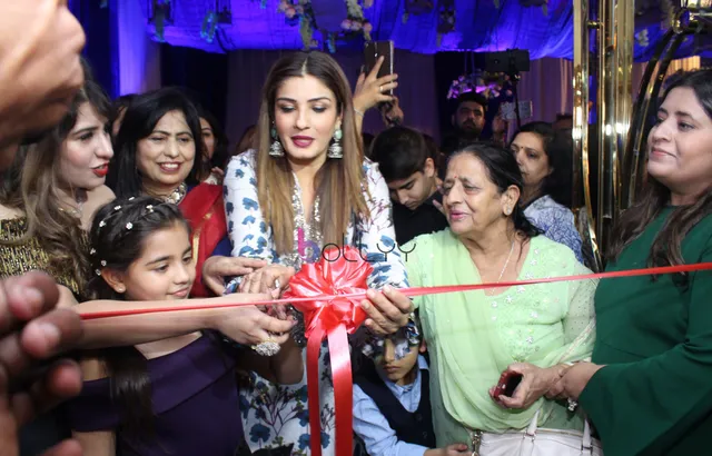 A grand opening of Luxury Salon Blonde & Brunette by Raveena Tandon