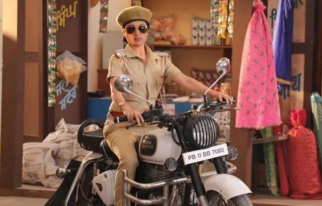 From Riding A Scooty, Paridhi Sharma Now Moves On To Ride A Bullet For A Sequence In Patiala Babes