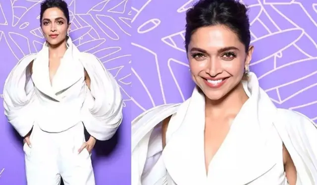 Actress Deepika Padukone looks Ravishing in all white look