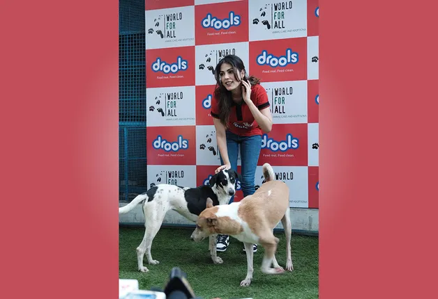 Rhea Chakraborty at World For All Animal Care Canine Center in Mumbai 1