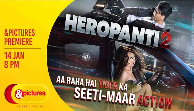 <strong>Witness Tiger Shroff’s action, swag and power-packed stunts with the channel premiere of Heropanti 2 , this 14th January on &pictures!</strong>