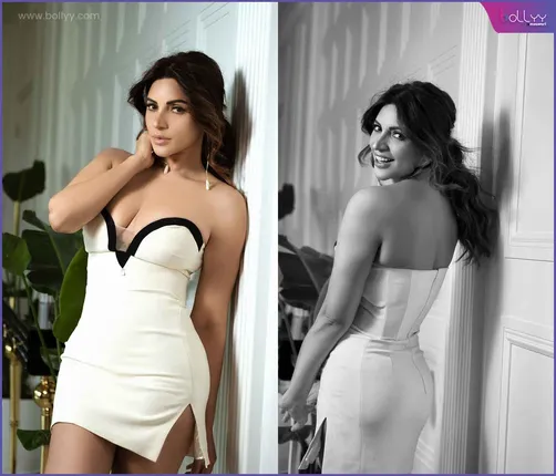 Shama Sikander Oozes Confidence in Black and White Dress