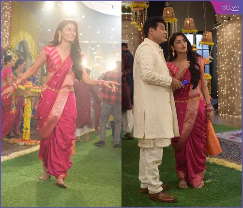 Sriti dons a kashta, grooves to Pinga for Zee TV’s Kaise Mujhe Tum Mil Gaye!