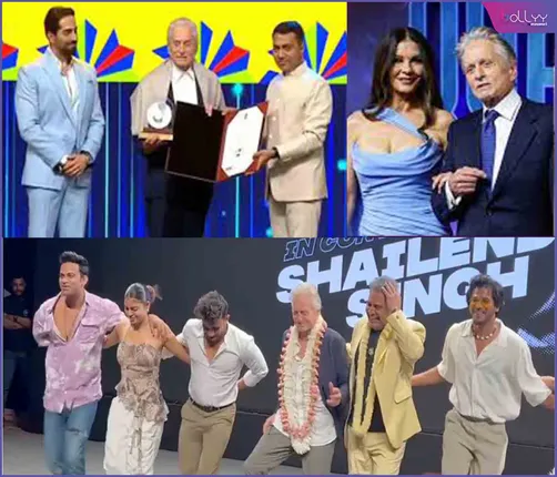 At IFFI 2023- Satyajit Ray Award winner Michael Douglas dances to Naatu Naatu also says, ‘Rishtey mein hum tumhare baap lagte hain’ ! Star-wife Catherine-Zeta Jones loves ‘The Lunchbox’ Hindi movie by Chaitanya Padukone