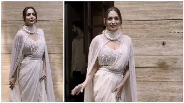 Fans can't get enough of Malaika Arora's saree and cape look