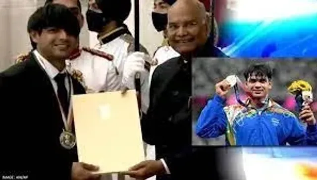 Major Dhyan Chand Khel Ratna award is given to Olympic gold winner Neeraj Chopra