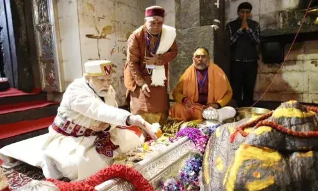 PM Modi offers prayers at Kedarnath Dham in Uttarakhand