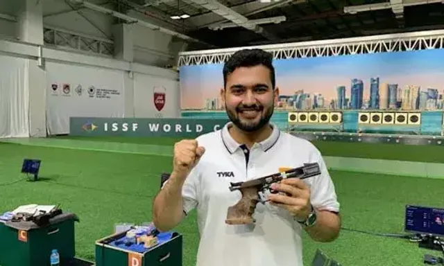 Anish Bhanwala wins bronze medal in men’s 25m rapid fire pistol event at ISSF World Cup Final 2023