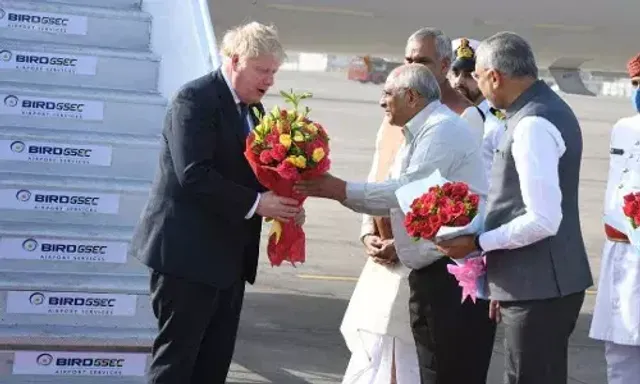 UK PM Johnson arrives in Ahmedabad for two-day India visit