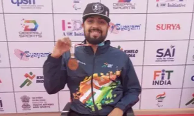 Pranav Soorma of Haryana bettered Asia Para Games mark to clinch gold in F51 category men’s club throw for F51 category