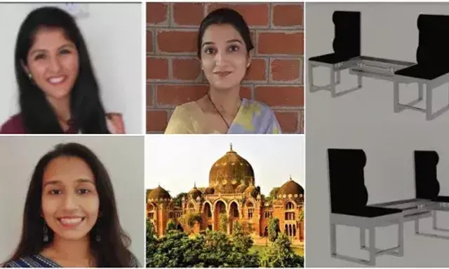 Indoor Distant Seating chairs designed by team of MSU Baroda assistant professor, teaching assistant and PhD student