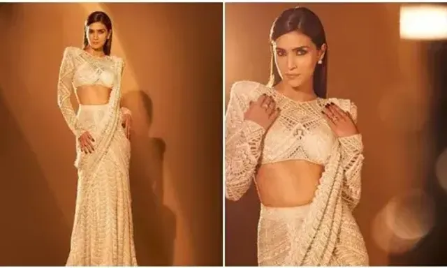 Kriti Sanon redefines elegance in a stunning lehenga sari