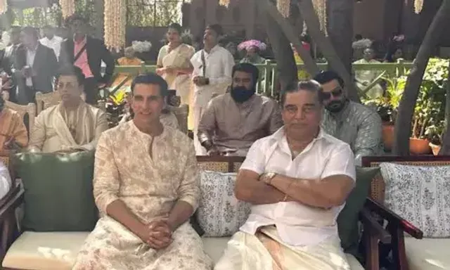 Aamir Khan uses walking stick, joins Kamal Haasan, Karan Johar, Prithviraj, Akshay at grand Rajasthan wedding