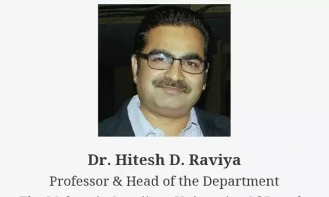 MSU Baroda professor ranked 2nd among Top 50 Outstanding Faculties from Arts and Science Colleges Across India