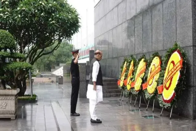 Rajnath Singh visits Vietnam's Founding Father Ho Chi Minh mausoleum, pays homage