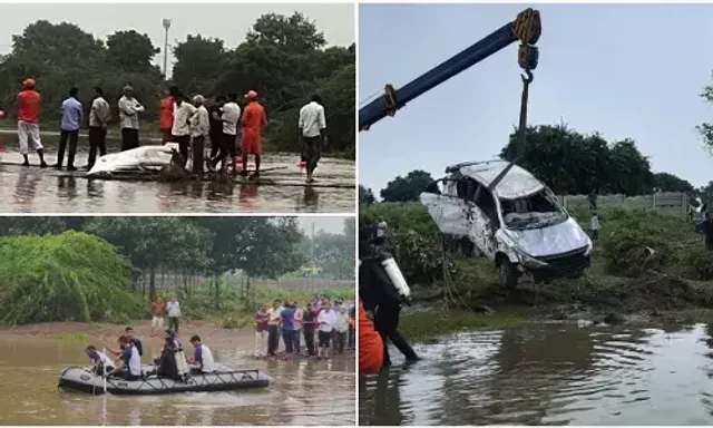 Naval rescue teams extend diving assistance during relief operations in Gujarat