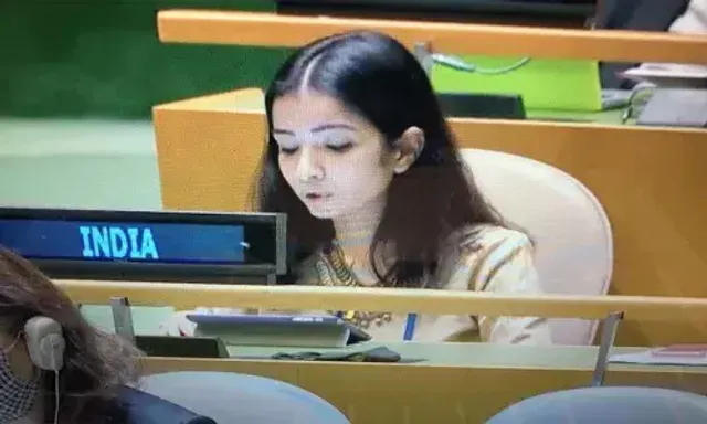 India's first secretary Sneha Dubey responded to Pakistan PM Imran Khan's remarks on Kashmir at UNGA