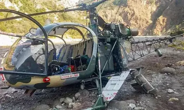 Indian Army helicopter Cheetah crashes in Jammu and Kashmir's Baraum area