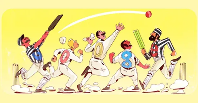 Today 140th anniversary of Test cricket match, Google doodle marks with playful sketch